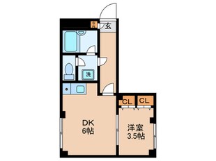 フラッツ奥沢の物件間取画像